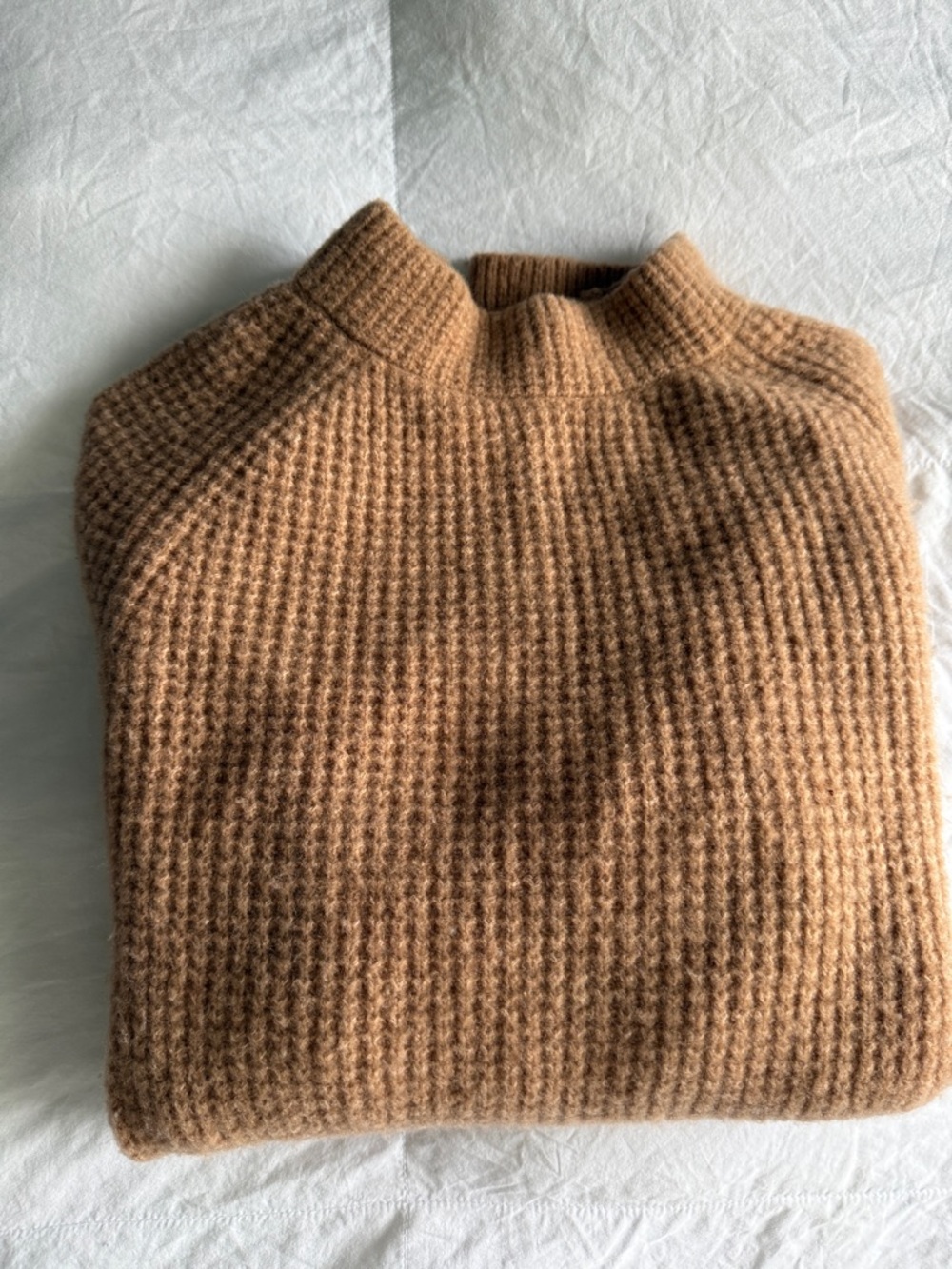 Banana Republic Camel-Tan Mock Neck Sweater